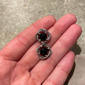 COPY - David Yurman black onyx infinity stud